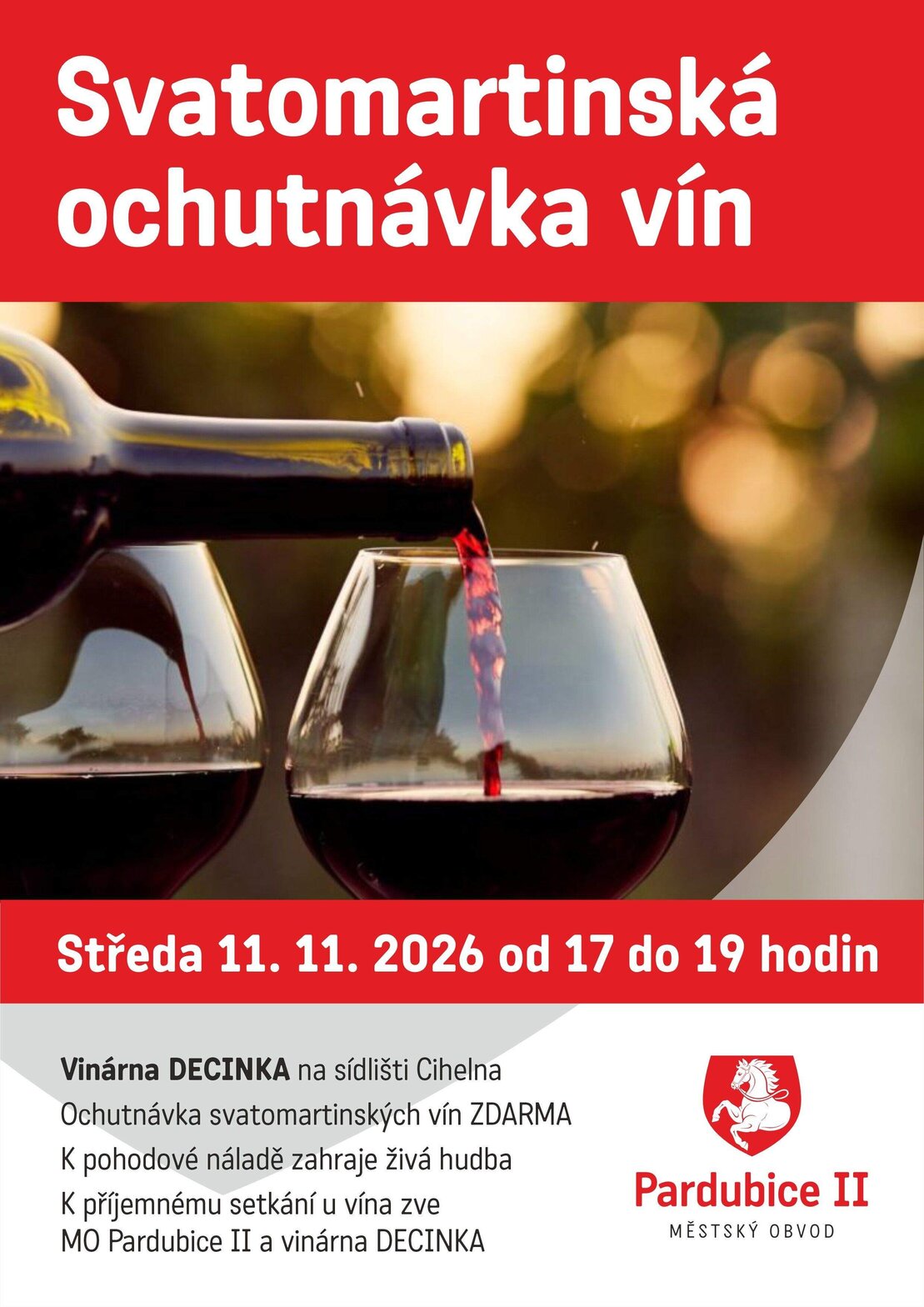 Svatomartinská ochutnávka vín – festivaly a Slavnosti, Pardubice – fotka 2
