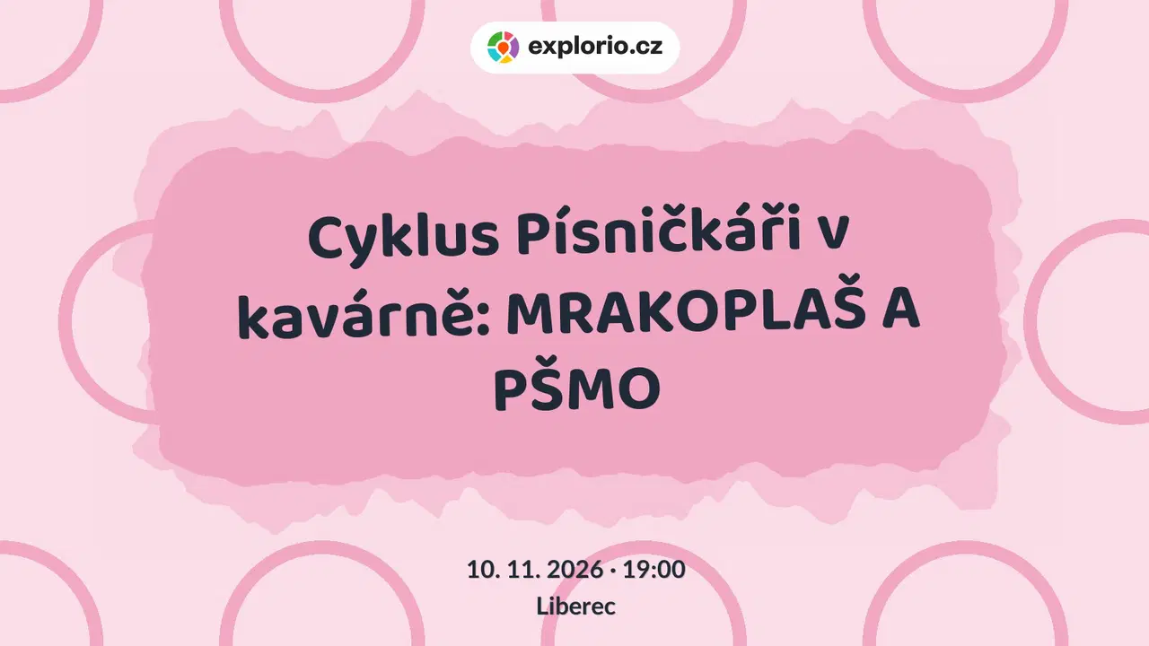 Cyklus Písničkáři v kavárně: MRAKOPLAŠ A PŠMO – divadlo, Hudba a Kino, Liberec