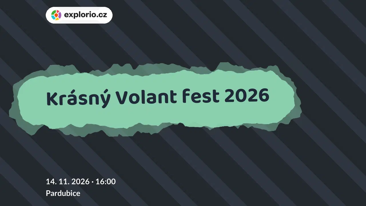Krásný Volant fest 2026 – divadlo, Hudba a Kino, Pardubice
