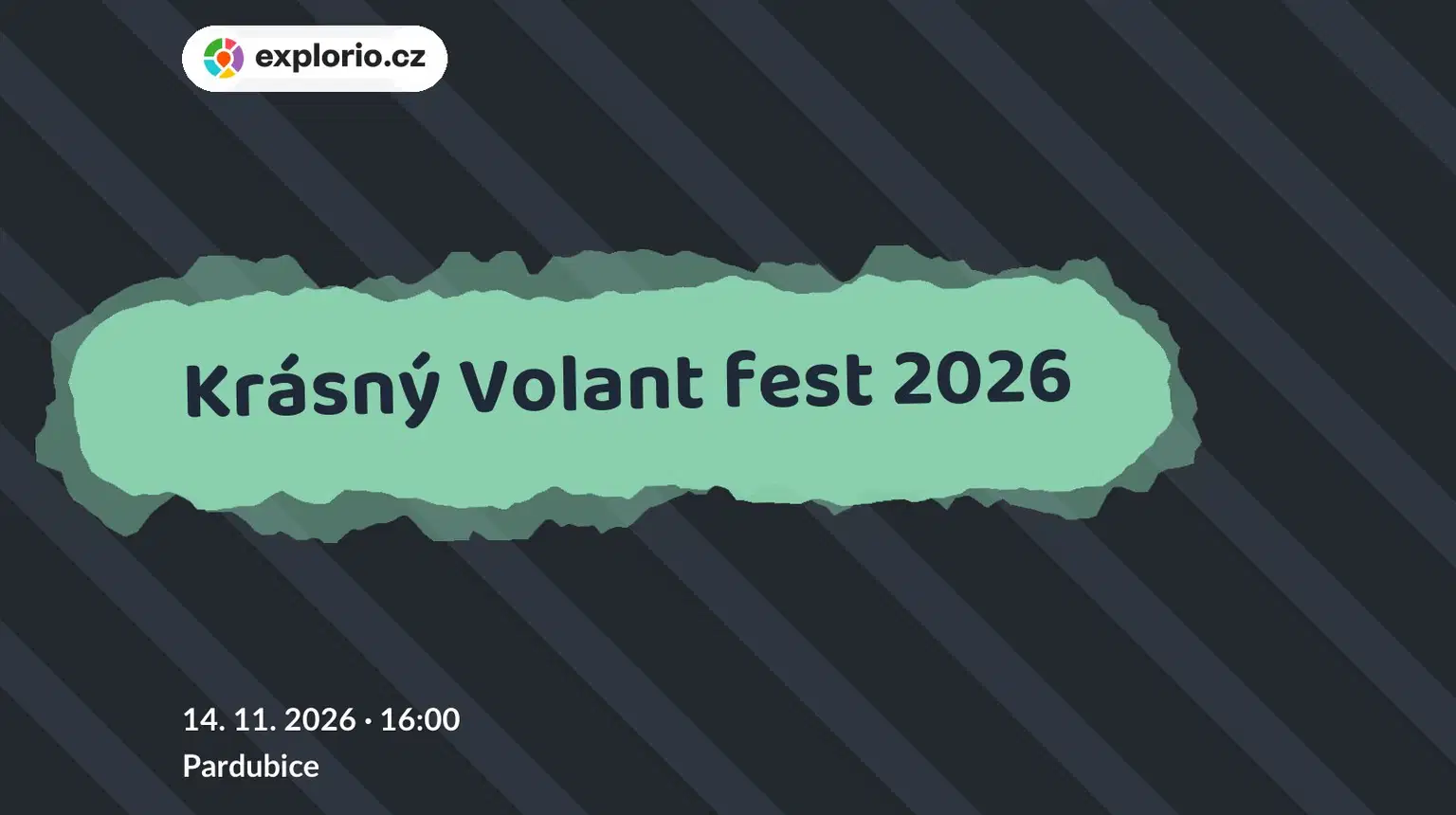 Krásný Volant fest 2026 – divadlo, Hudba a Kino, Pardubice