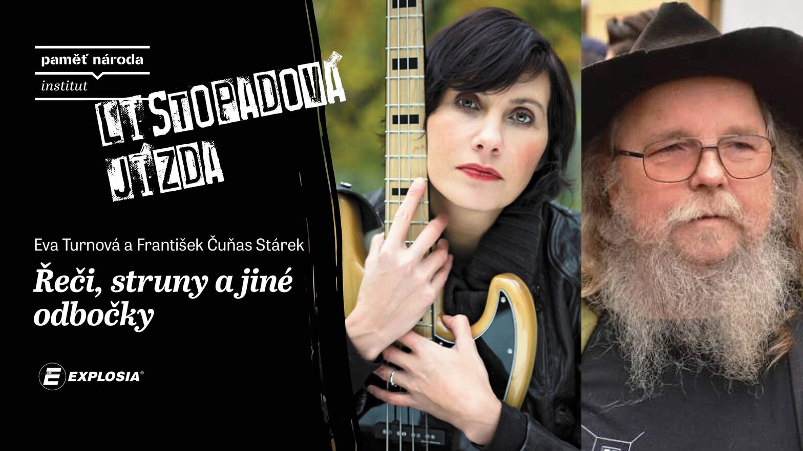 Řeči, struny a jiné odbočky / Eva Turnová a František Čuňas Stárek – divadlo, Hudba a Kino, Pardubice – fotka 2