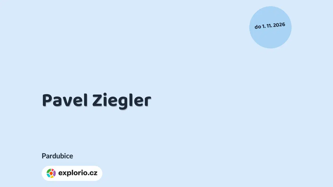Pavel Ziegler – prohlídky a Muzea, Pardubice