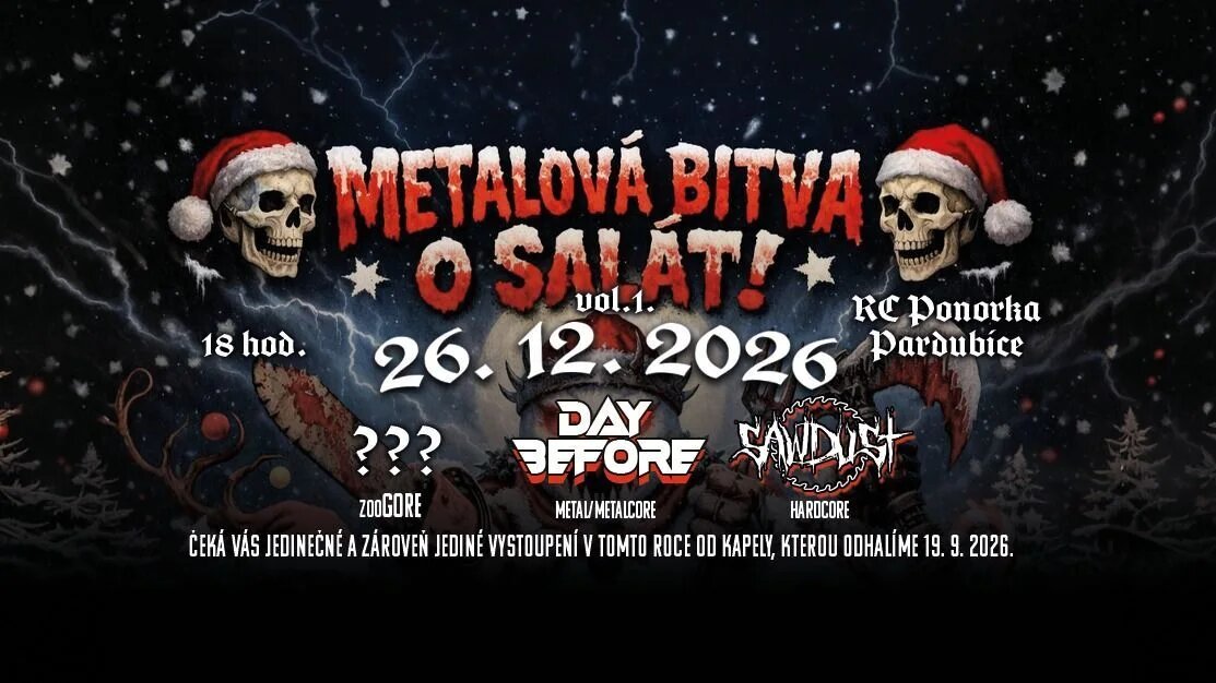 Metalová bitva o salát vol.1. – divadlo, Hudba a Kino, Pardubice – fotka 2