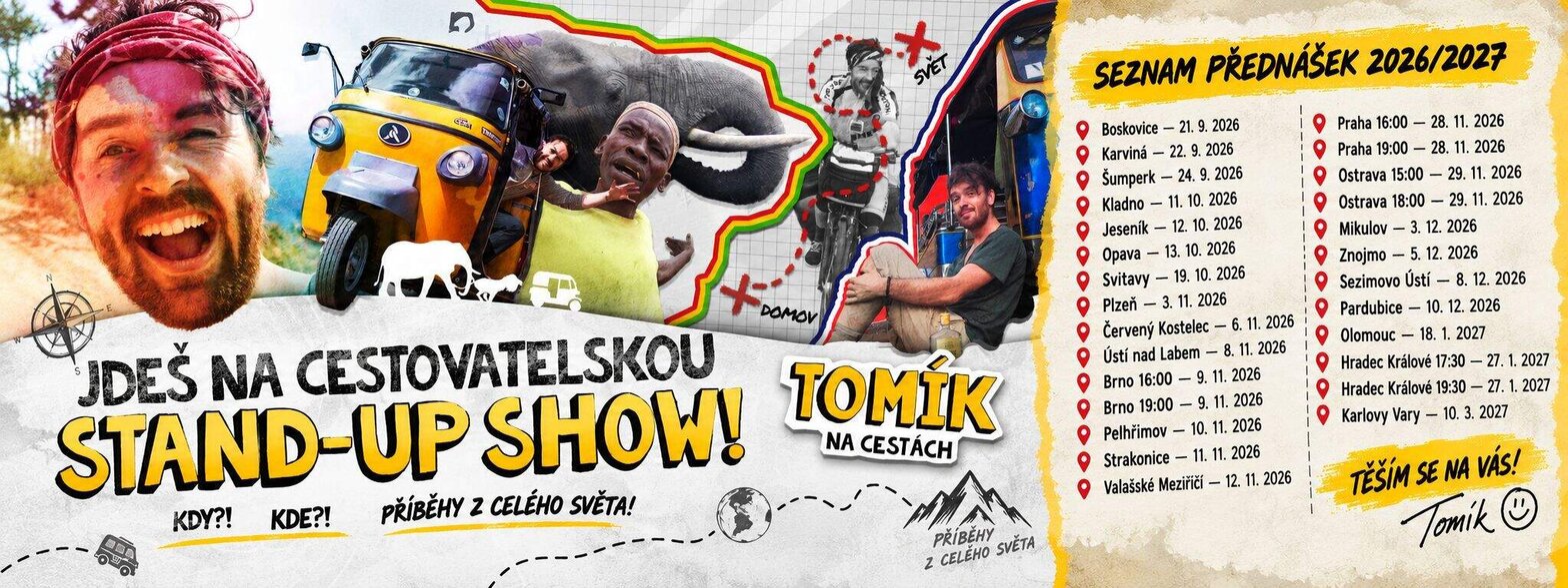 Cestovatelský Stand up - Afrika s Tomíkem – divadlo, Hudba a Kino, Pardubice – fotka 2