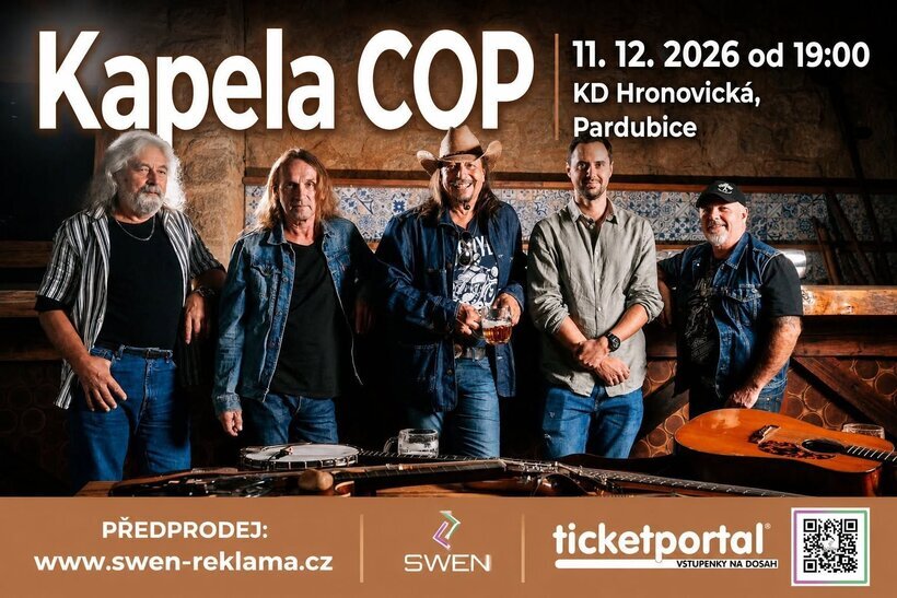 Vánoční koncert kapely Cop – divadlo, Hudba a Kino, Pardubice – fotka 2