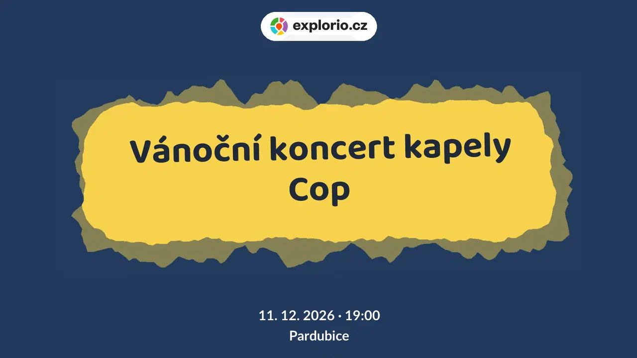 Vánoční koncert kapely Cop – divadlo, Hudba a Kino, Pardubice