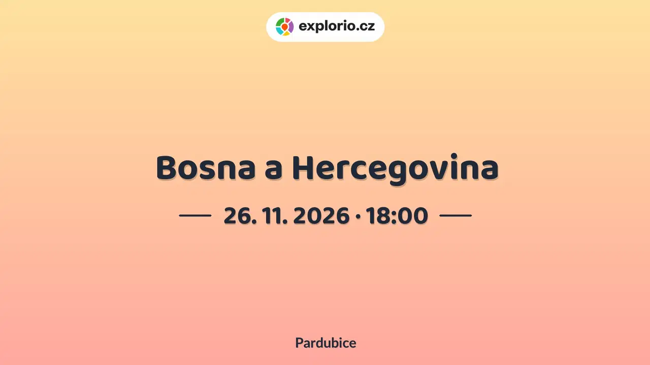 Bosna a Hercegovina – prohlídky a Muzea, Pardubice