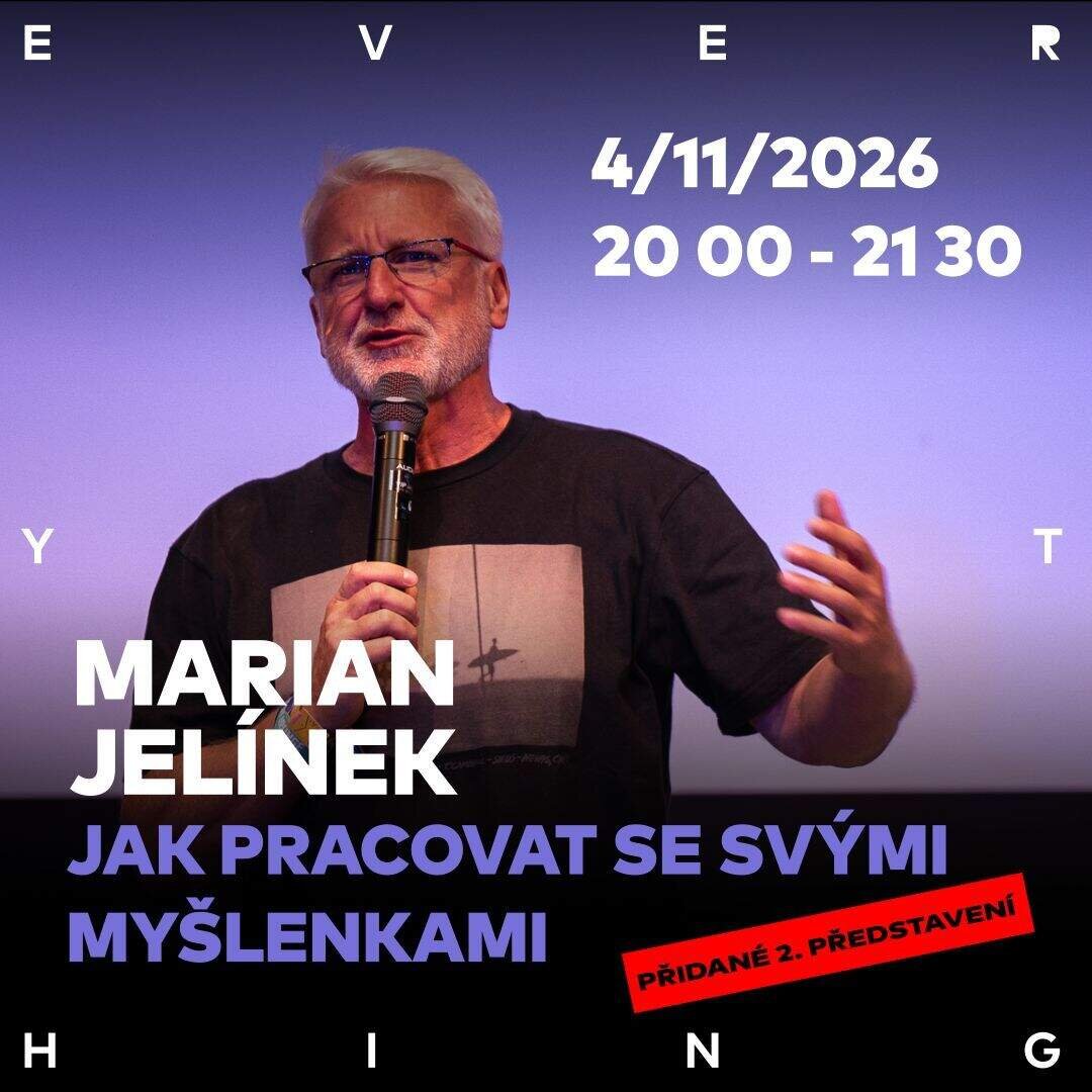 Marian Jelínek: Jak pracovat se svými myšlenkami – divadlo, Hudba a Kino, Pardubice – fotka 2