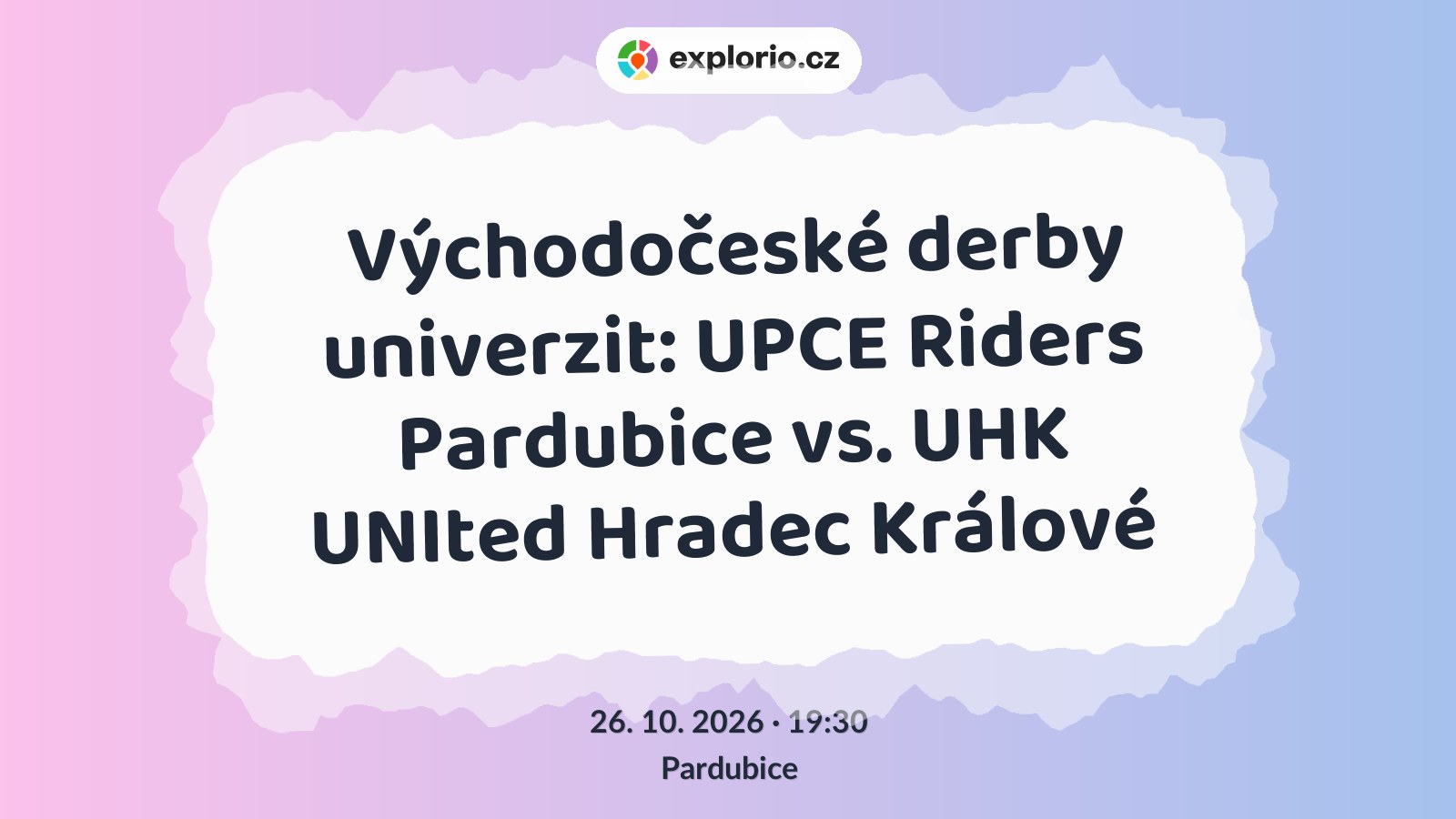 Východočeské derby univerzit: UPCE Riders Pardubice vs. UHK UNIted Hradec Králové – sport a Pohyb, Pardubice