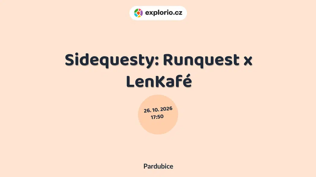 Sidequesty: Runquest x LenKafé – sport a Pohyb, Pardubice