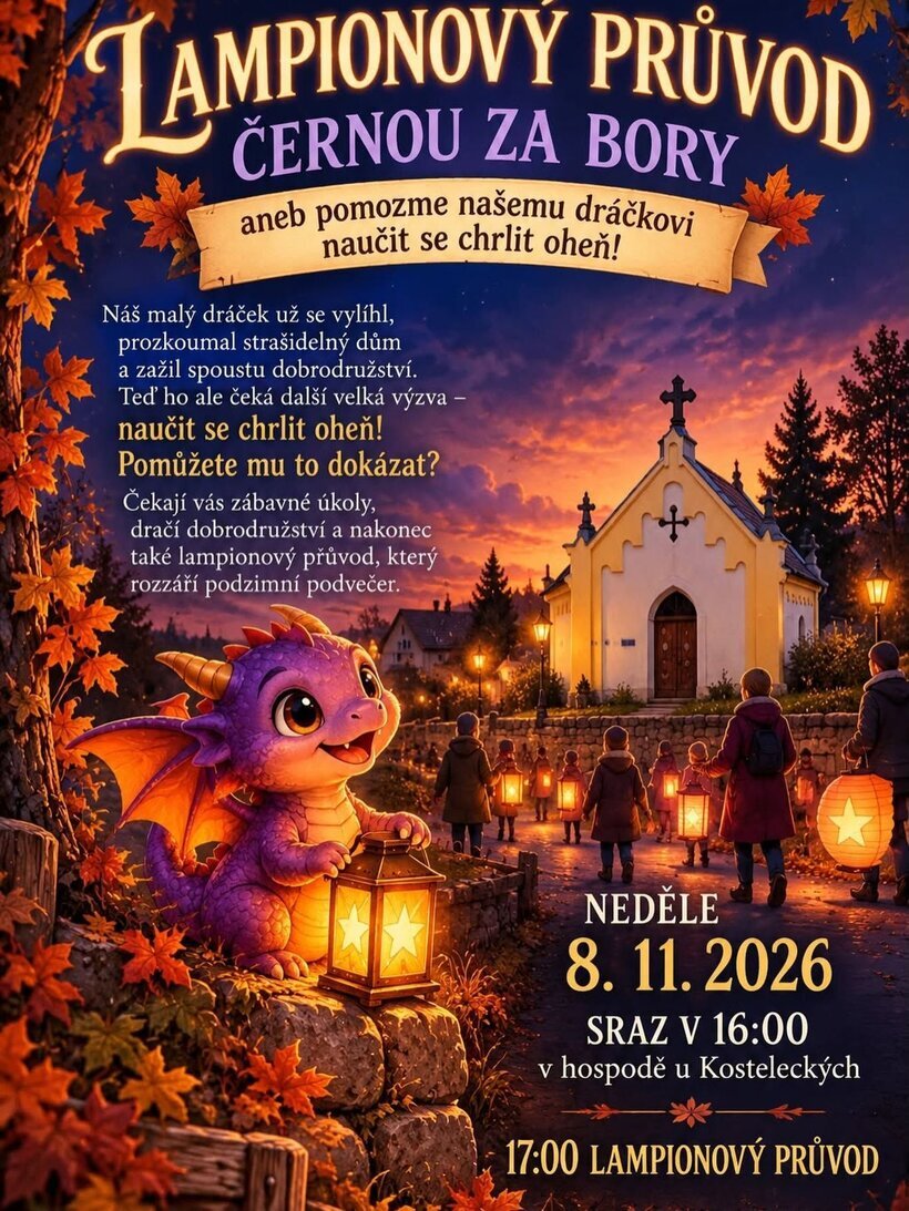 Lampionový průvod Černou za Bory – festivaly a Slavnosti, Pardubice – fotka 2