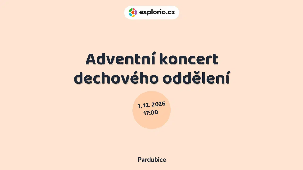 Adventní koncert dechového oddělení – divadlo, Hudba a Kino, Pardubice