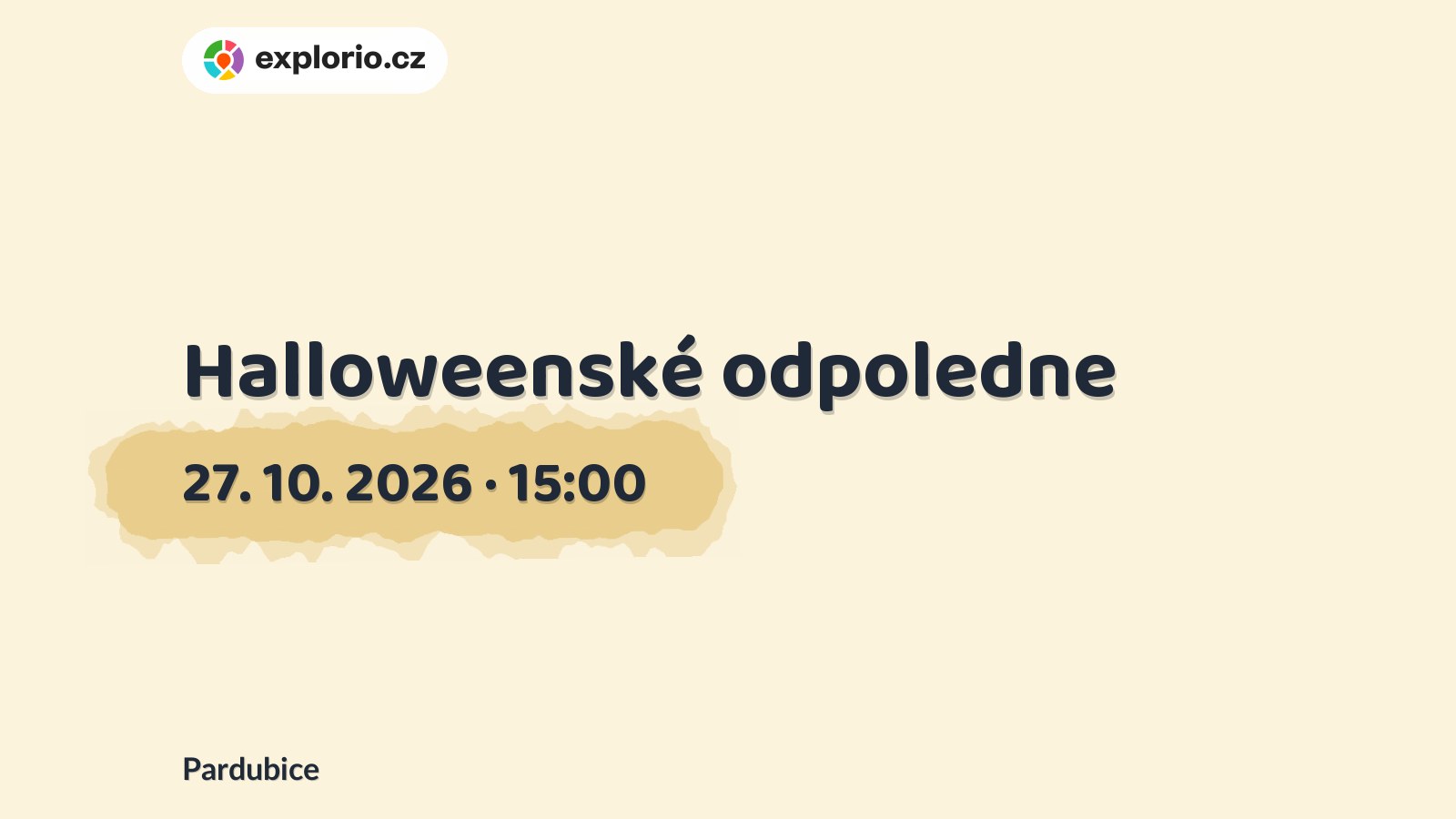 Halloweenské odpoledne – festivaly a Slavnosti, Pardubice