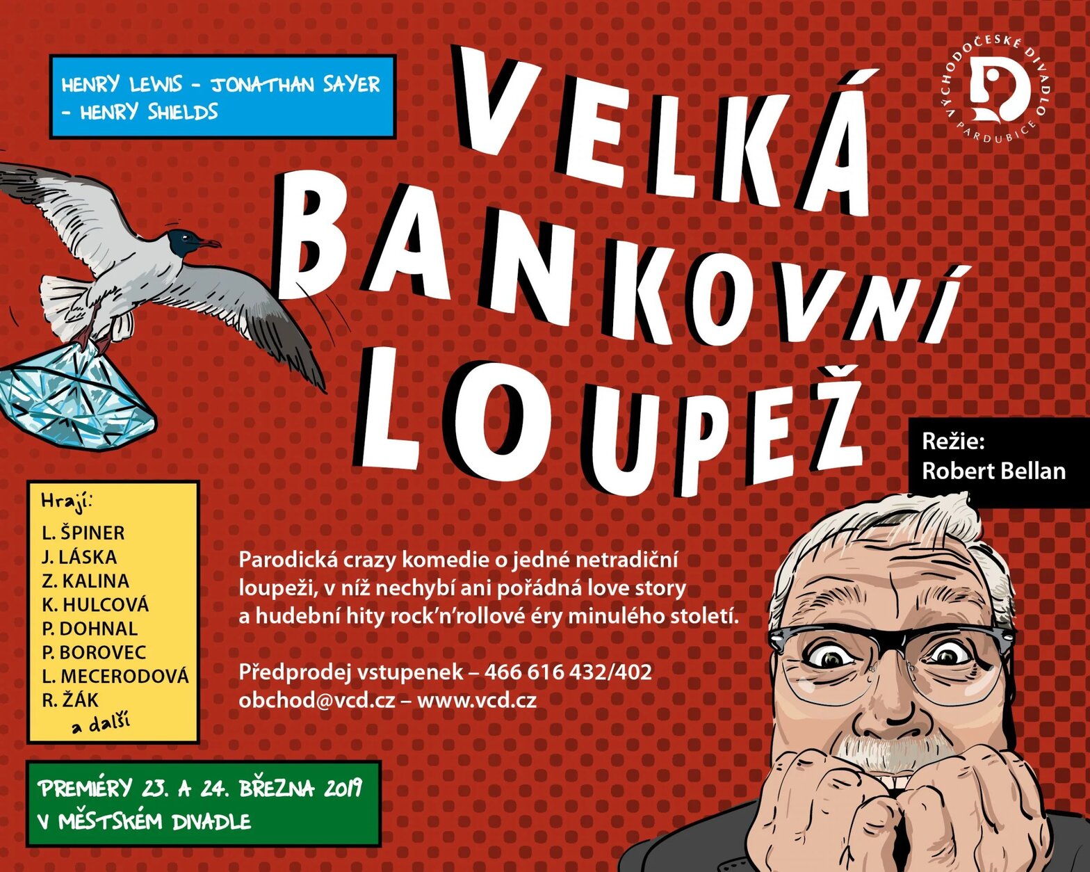 Velká bankovní loupež – divadlo, Hudba a Kino, Pardubice – fotka 2