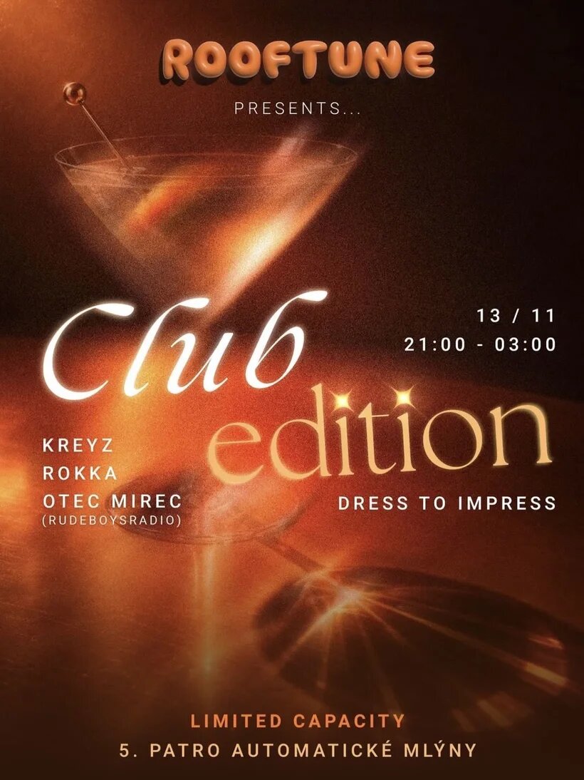 ROOFTUNE: Club Edition – divadlo, Hudba a Kino, Pardubice – fotka 2