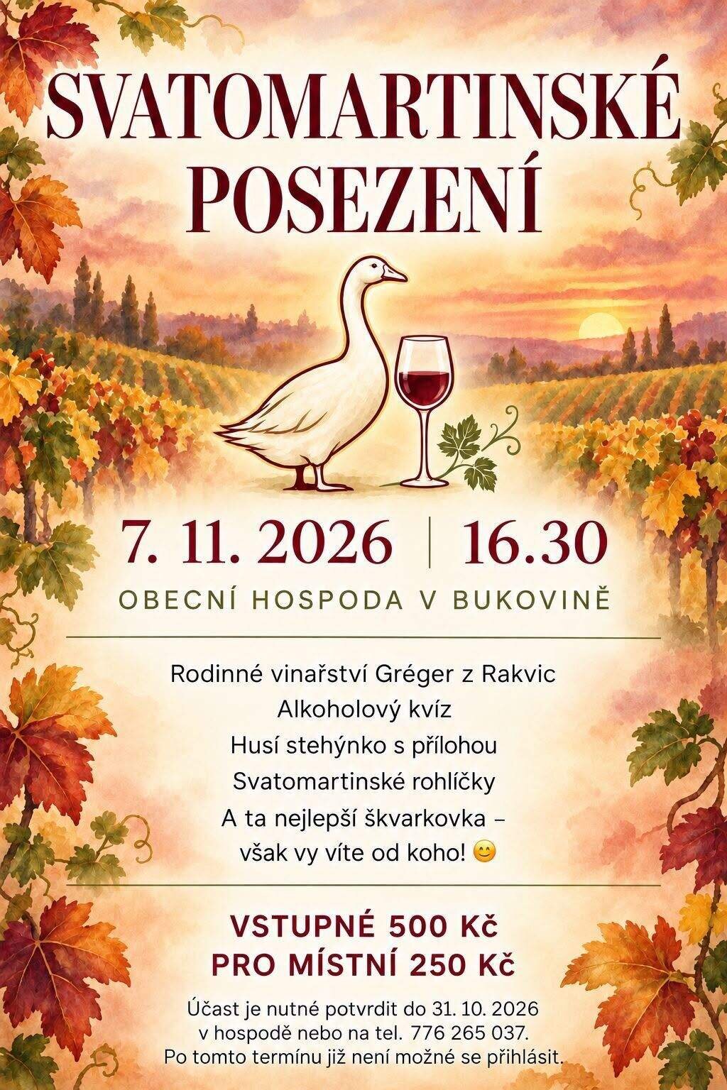 Svatomartinské posezení – festivaly a Slavnosti, Bukovina nad Labem – fotka 2