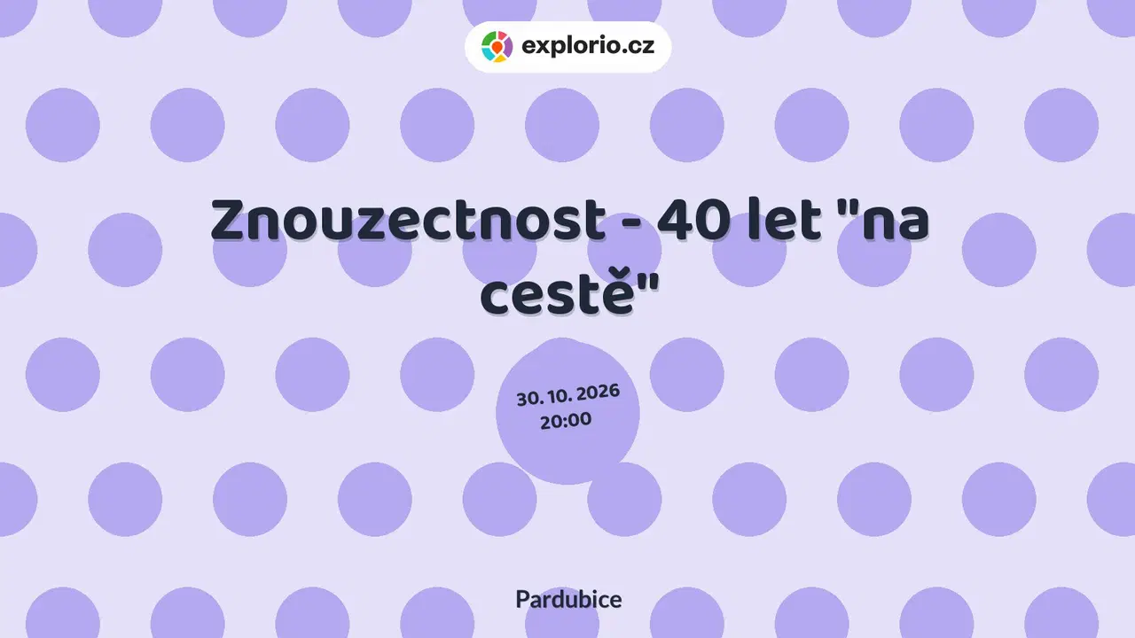 Znouzectnost - 40 let "na cestě" – divadlo, Hudba a Kino, Pardubice