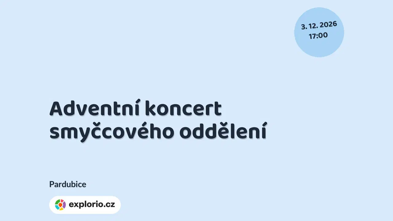 Adventní koncert smyčcového oddělení – divadlo, Hudba a Kino, Pardubice
