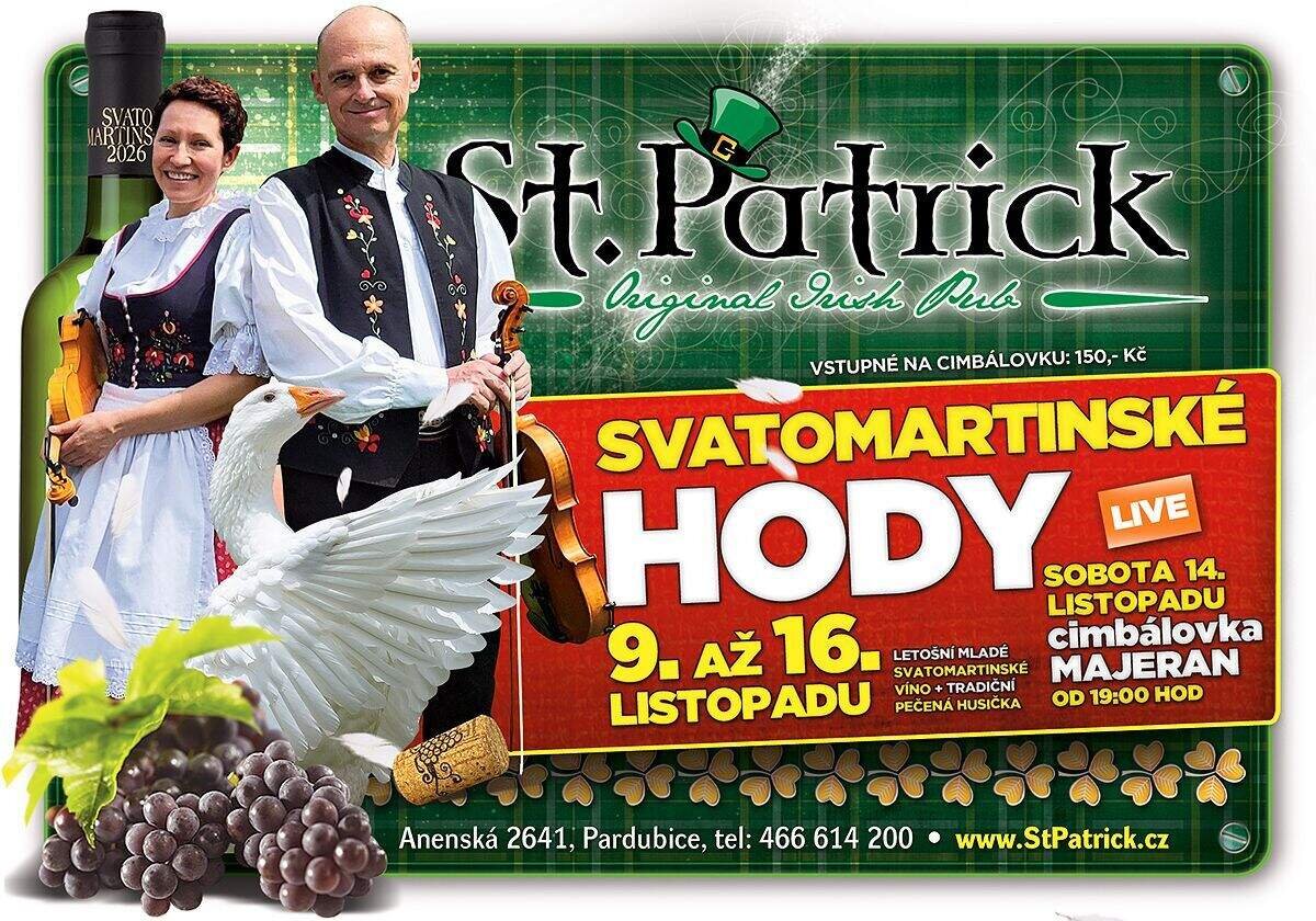 Svatomartinské hody + cimbálová muzika Majeran – divadlo, Hudba a Kino, Pardubice – fotka 2