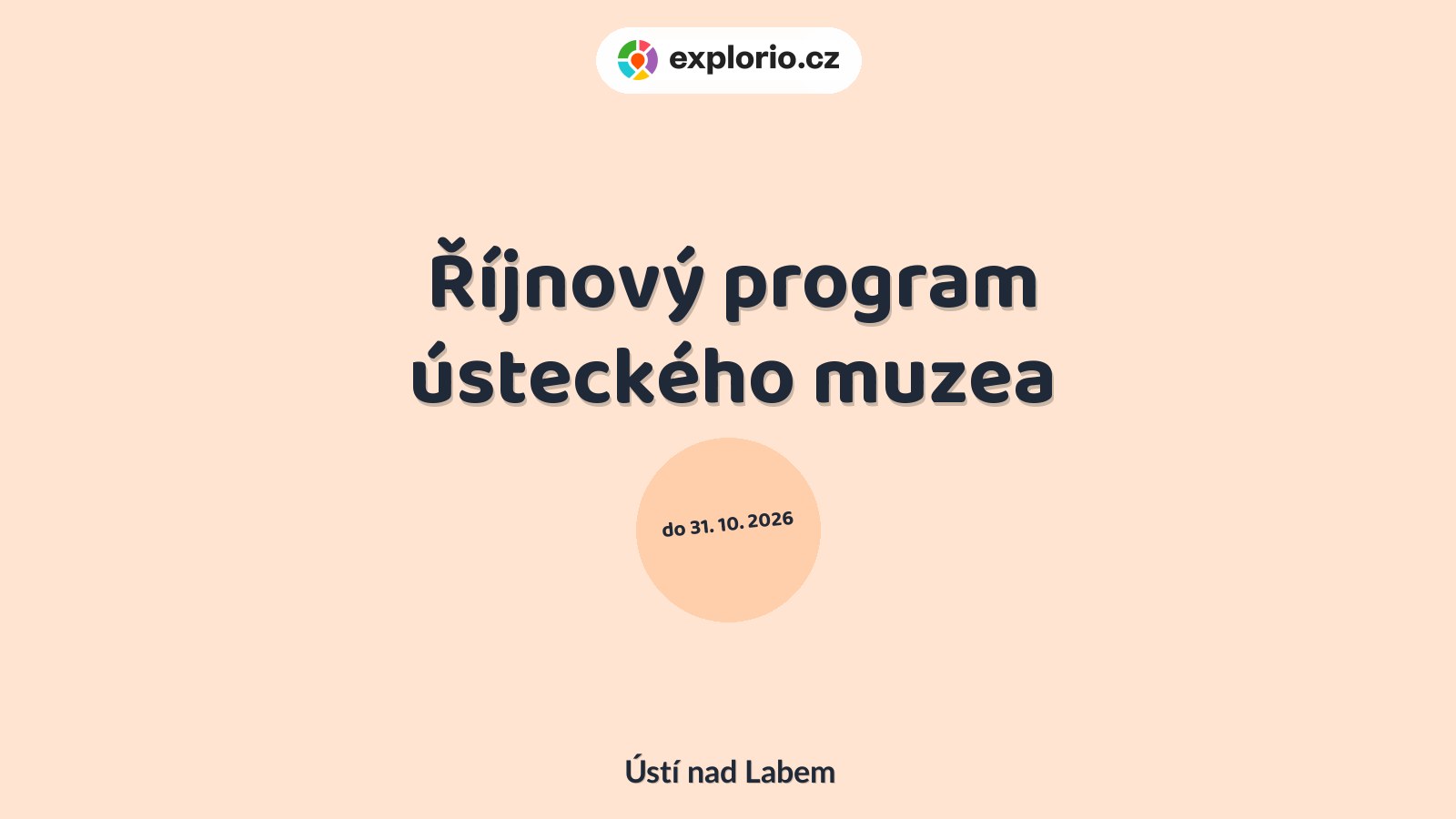 Říjnový program ústeckého muzea – prohlídky a Muzea, Ústí nad Labem