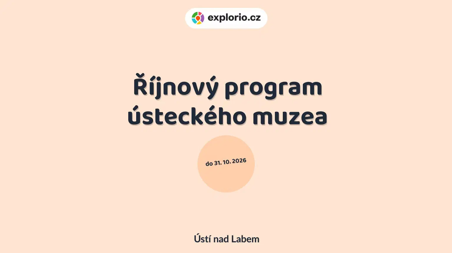 Říjnový program ústeckého muzea – prohlídky a Muzea, Ústí nad Labem