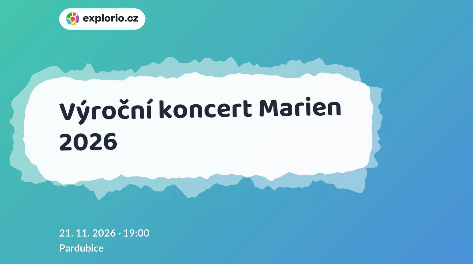 Výroční koncert Marien 2026 – divadlo, Hudba a Kino, Pardubice