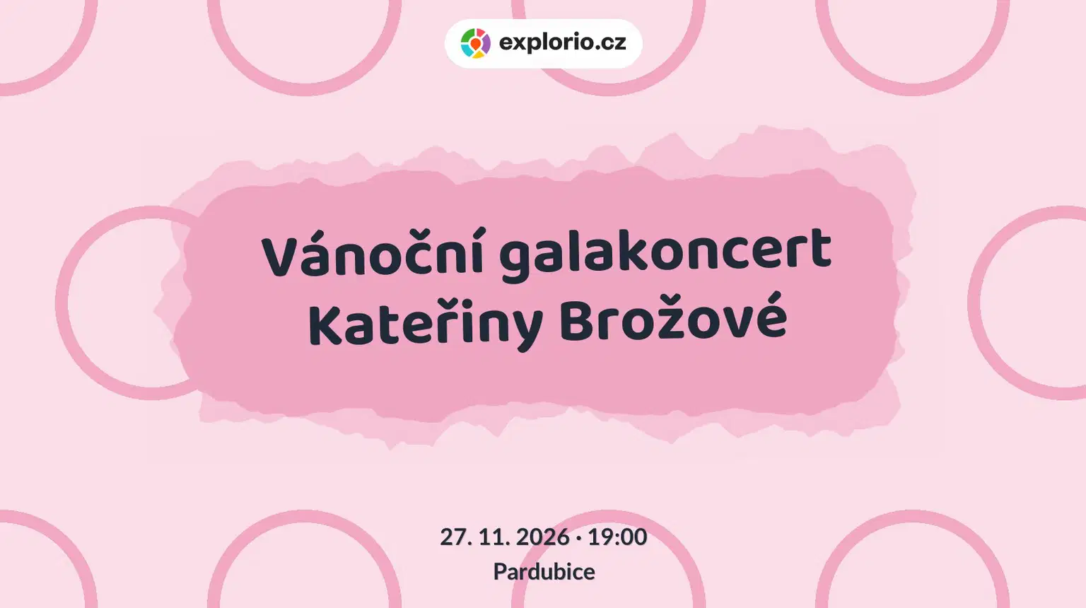 Vánoční galakoncert Kateřiny Brožové – divadlo, Hudba a Kino, Pardubice