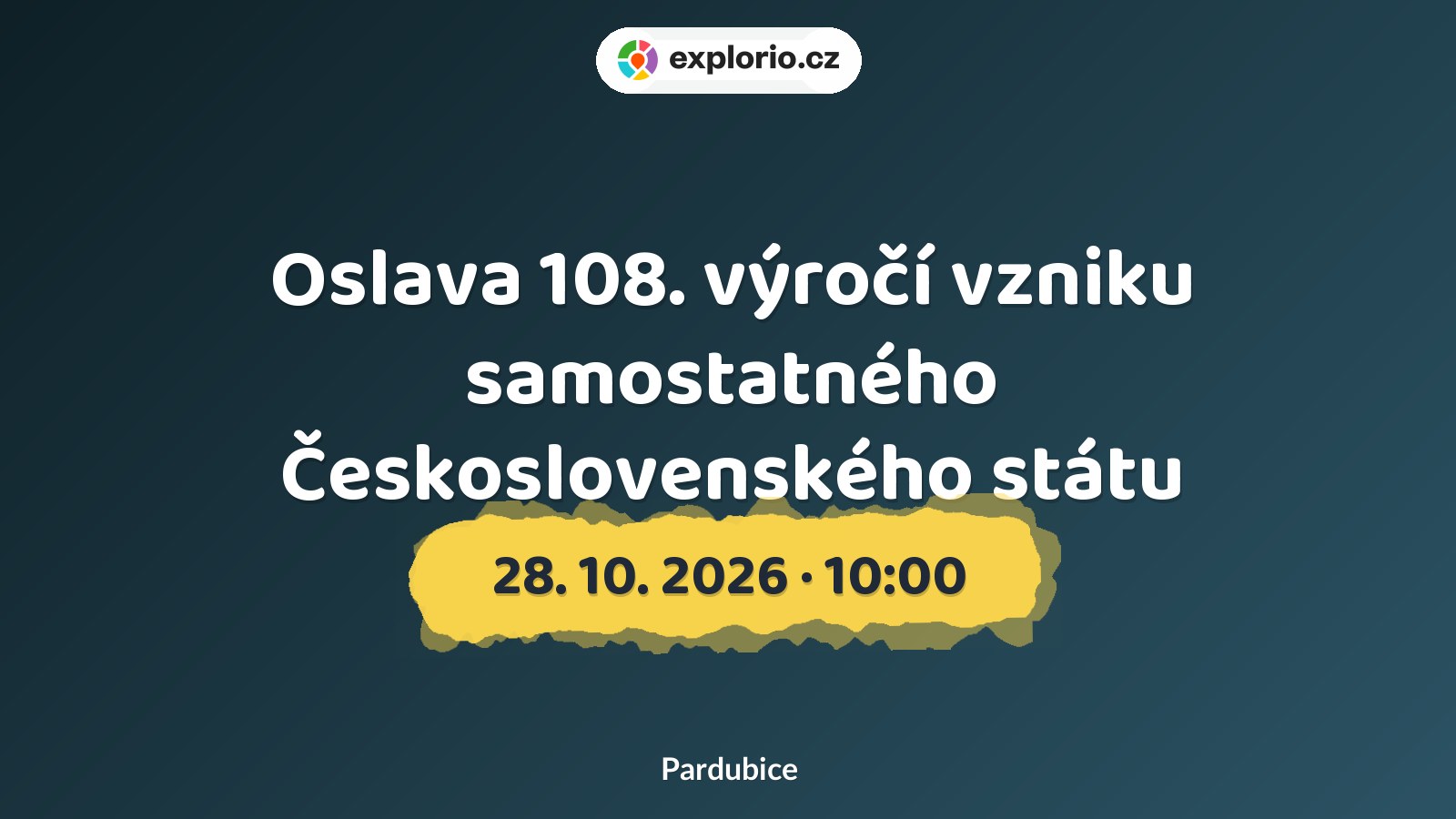Oslava 108. výročí vzniku samostatného Československého státu – prohlídky a Muzea, Pardubice
