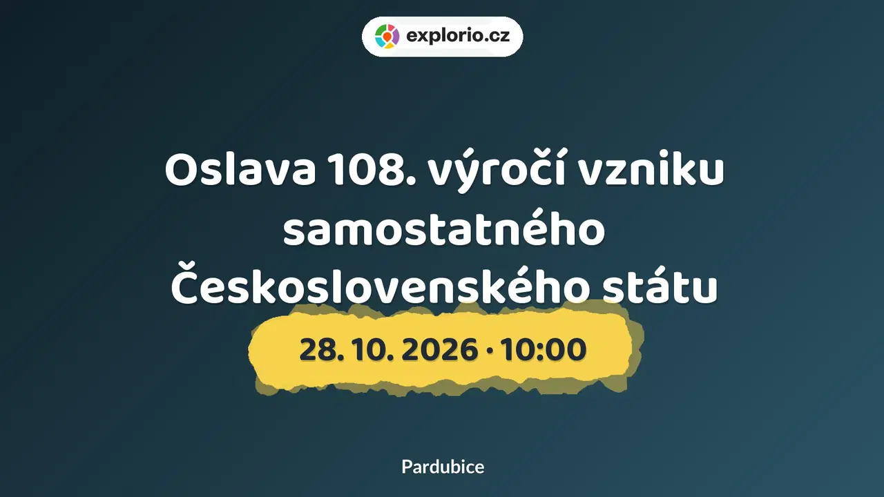 Oslava 108. výročí vzniku samostatného Československého státu – prohlídky a Muzea, Pardubice