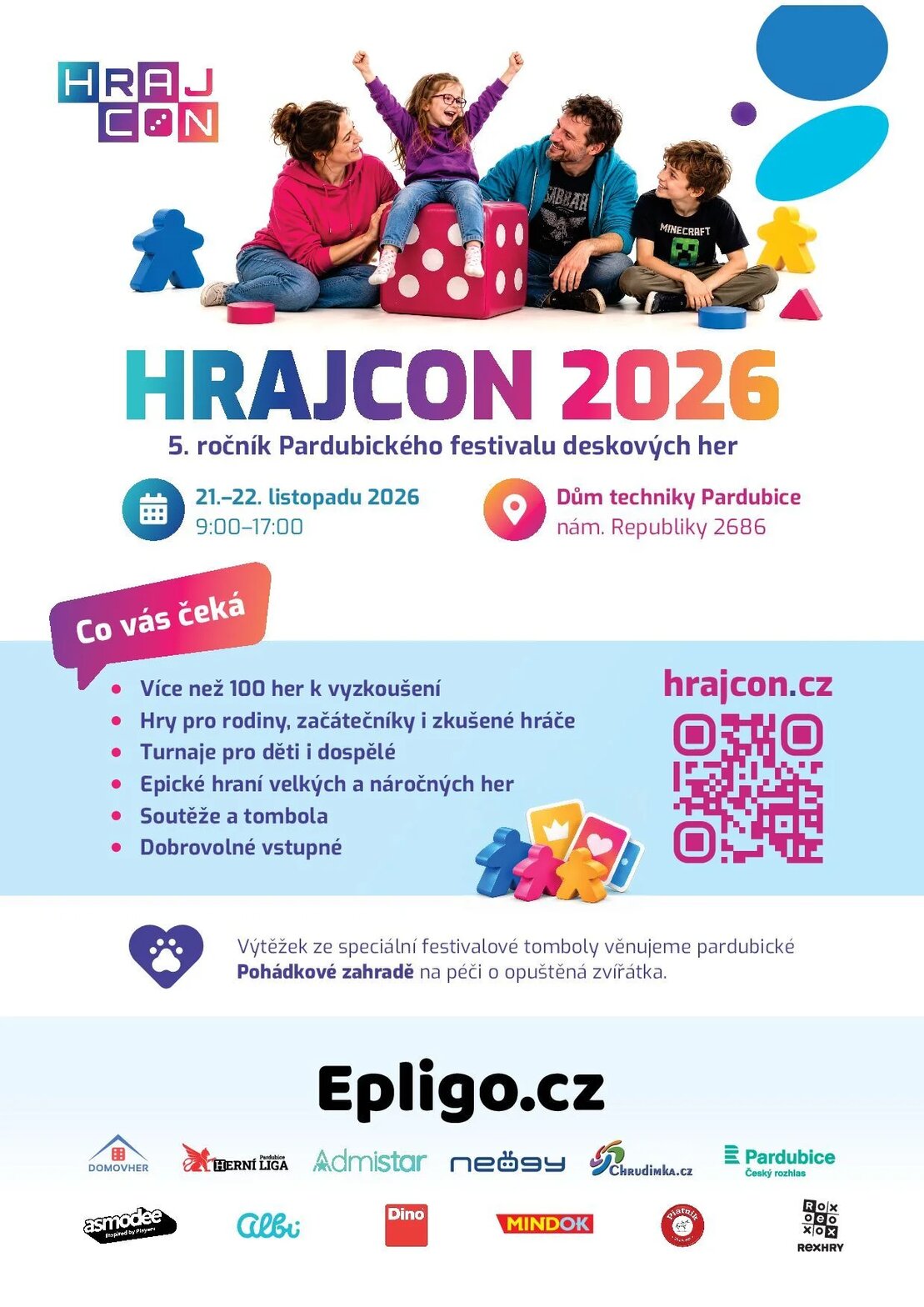Hrajcon 2026 - Pardubický festival deskových her – festivaly a Slavnosti, Pardubice – fotka 2