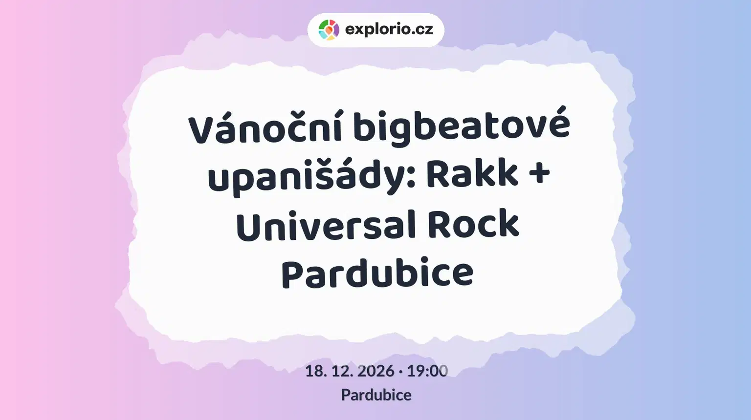 Vánoční bigbeatové upanišády: Rakk + Universal Rock Pardubice – divadlo, Hudba a Kino, Pardubice