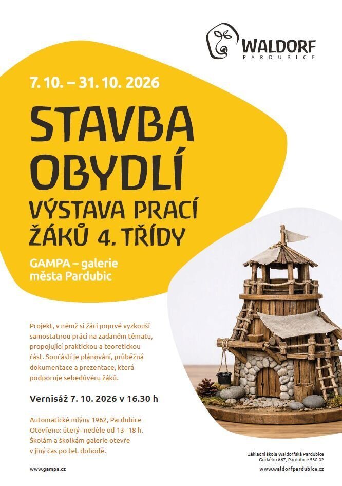 „Stavba obydlí“ - výstava prací žáků 4.třídy ZŠ Waldorfská – prohlídky a Muzea, Pardubice – fotka 2