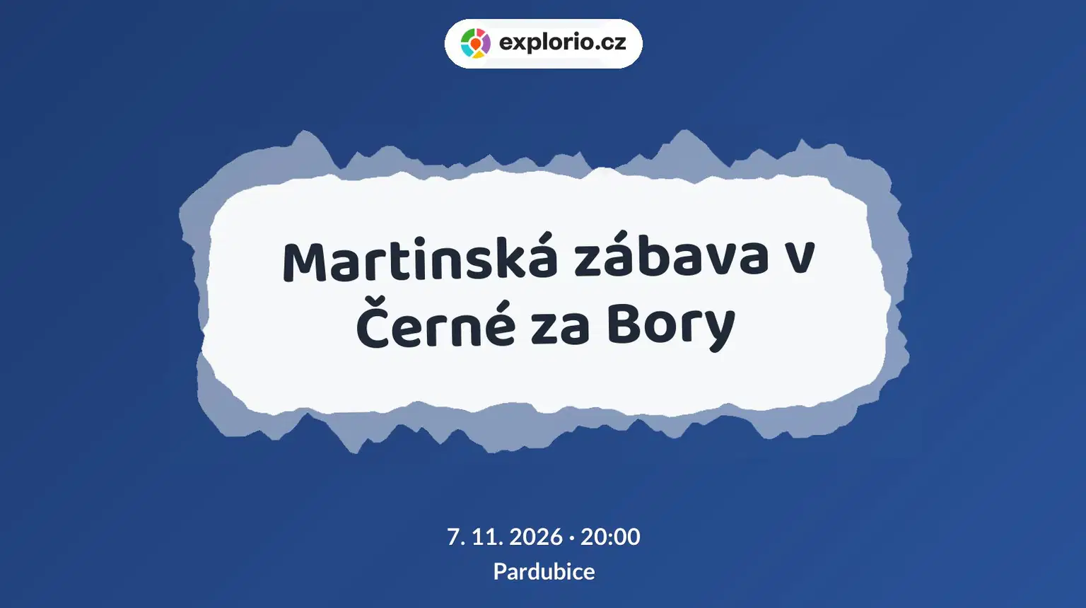 Martinská zábava v Černé za Bory – divadlo, Hudba a Kino, Pardubice