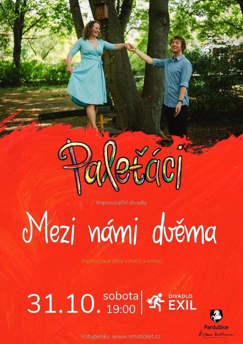 Paleťáci: Mezi námi dvěma – divadlo, Hudba a Kino, Pardubice – fotka 2