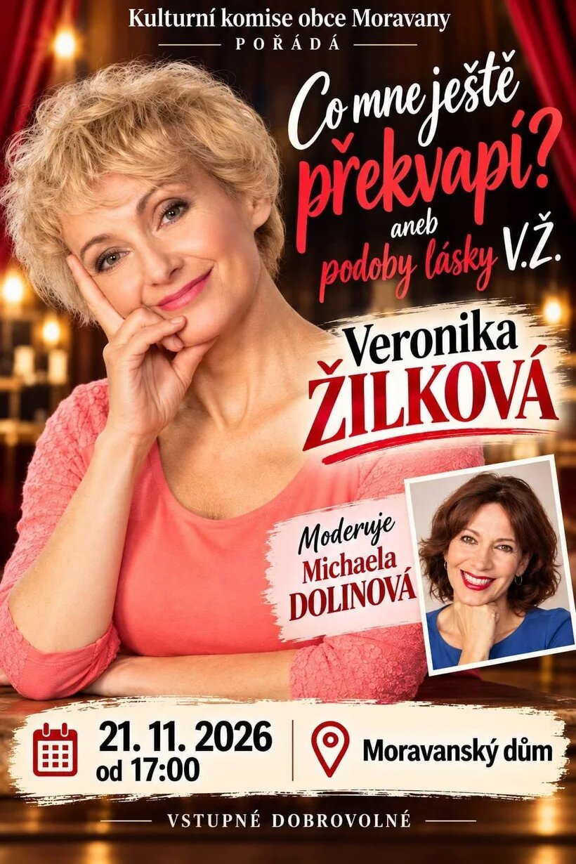 Posezení s Veronikou Žilkovou – divadlo, Hudba a Kino, Moravany – fotka 2