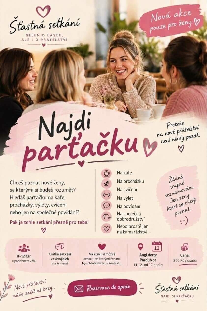 Šťastná setkání - Najdi si parťačku – tvořivé dílny a Workshopy, Pardubice – fotka 2