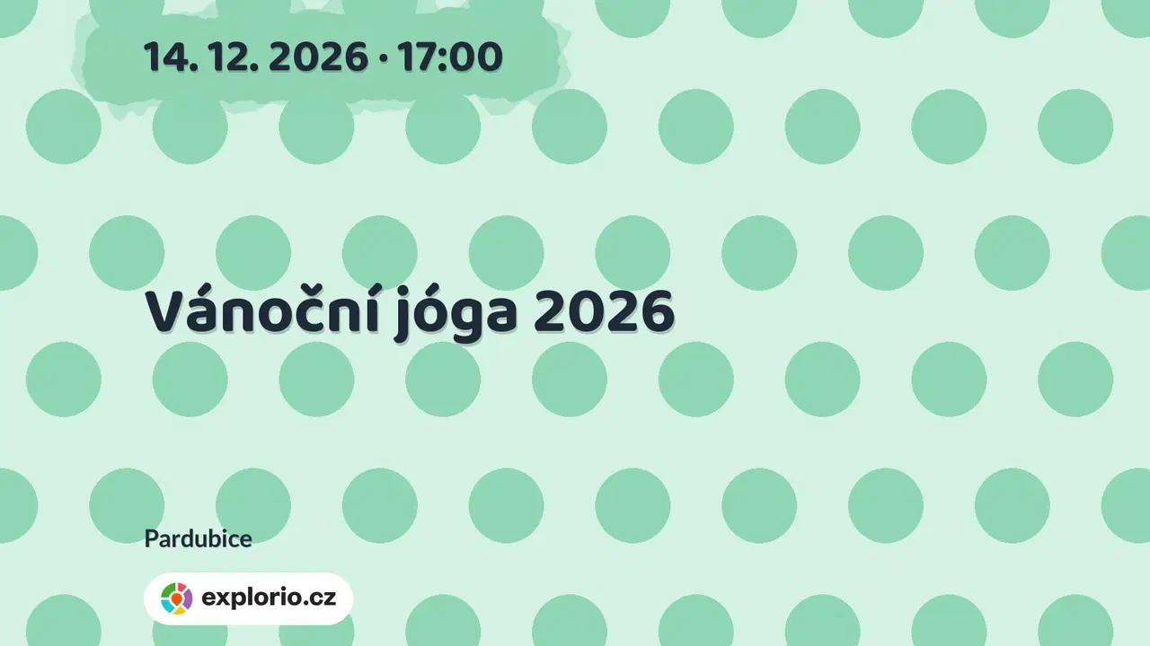 Vánoční jóga 2026 – sport a Pohyb, Pardubice