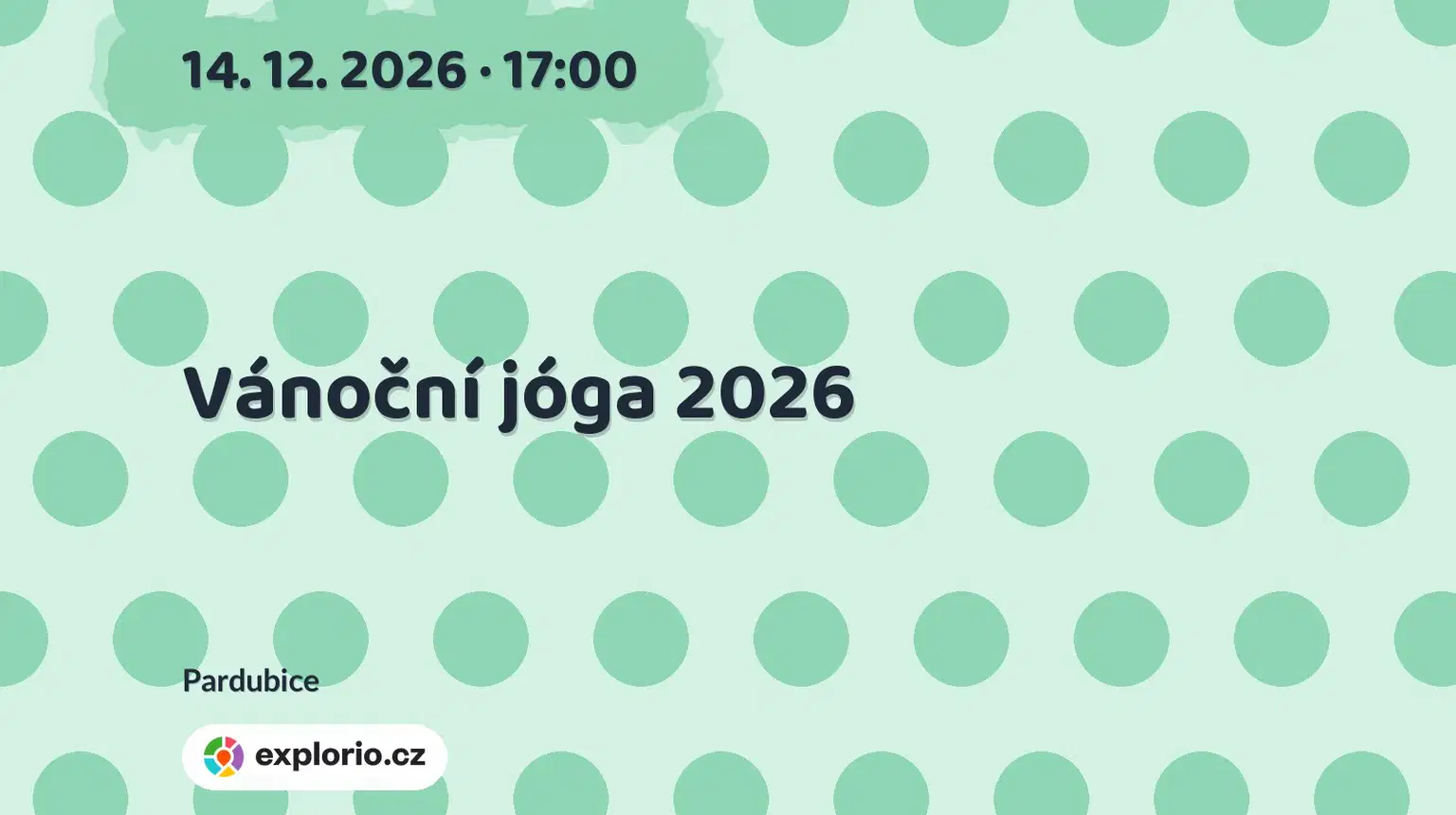 Vánoční jóga 2026 – sport a Pohyb, Pardubice