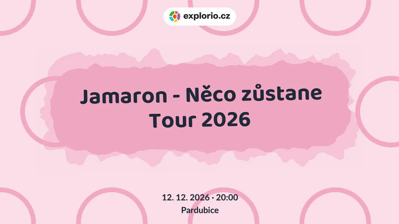Jamaron - Něco zůstane Tour 2026 – divadlo, Hudba a Kino, Pardubice