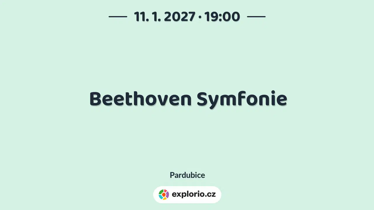 Beethoven Symfonie – divadlo, Hudba a Kino, Pardubice