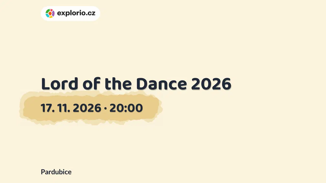 Lord of the Dance 2026 – divadlo, Hudba a Kino, Pardubice
