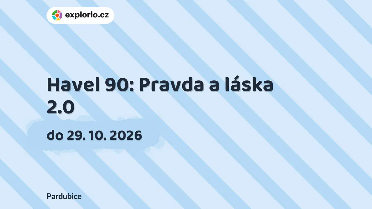 Havel 90: Pravda a láska 2.0 – prohlídky a Muzea, Pardubice