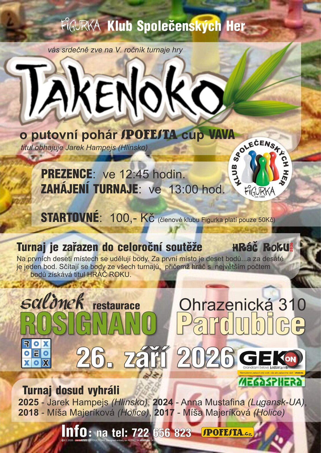 V. ročník turnaje hry Takenoko – sport a Pohyb, Pardubice – fotka 2