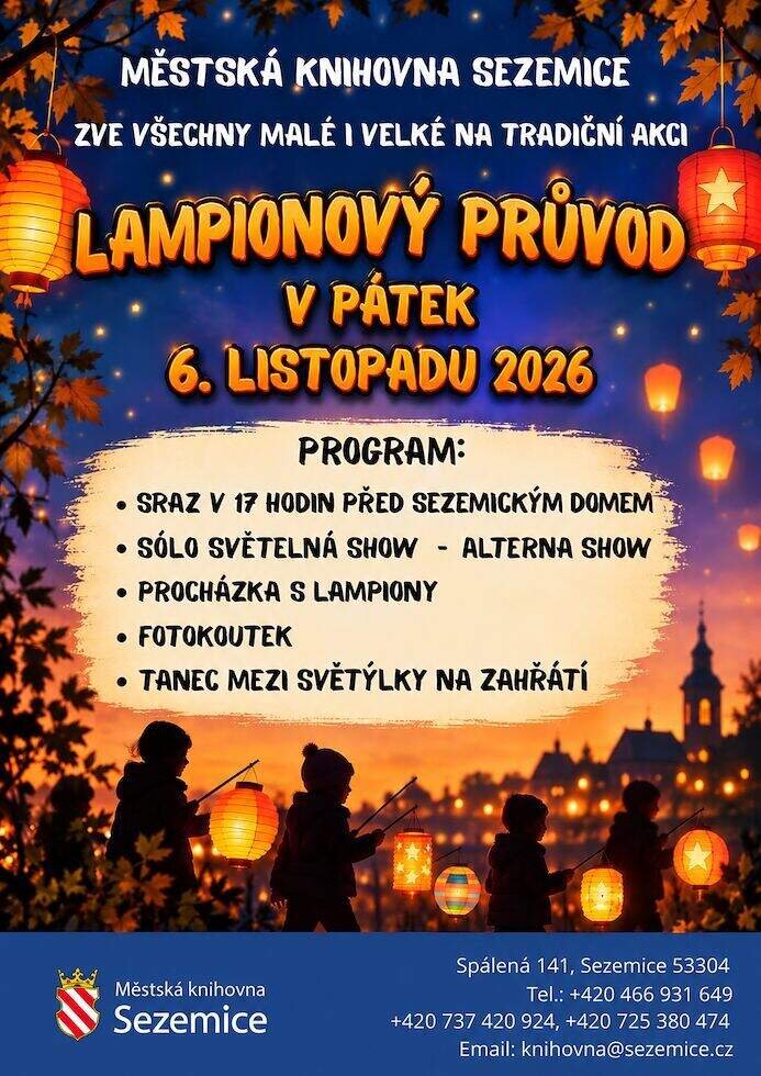 Lampionový průvod – festivaly a Slavnosti, Sezemice – fotka 2