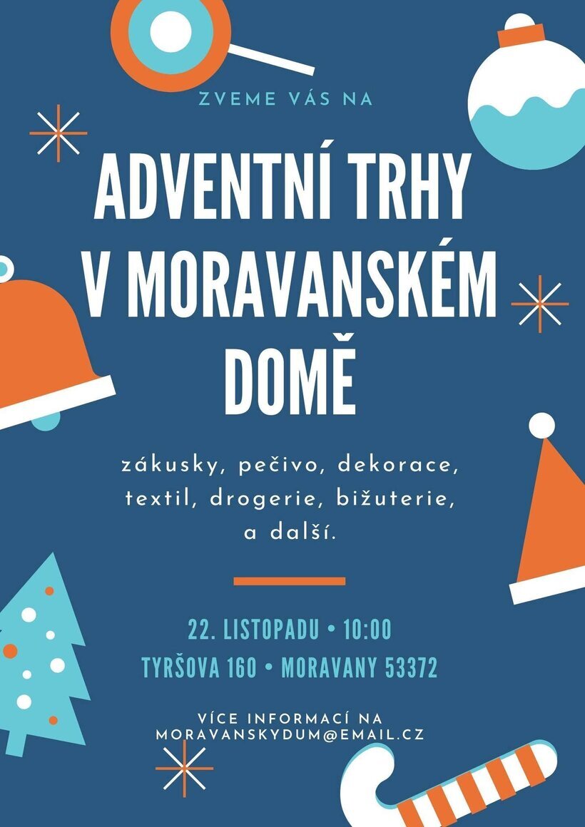 Adventní trhy v Moravanském domě 2026 – festivaly a Slavnosti, Moravany – fotka 2