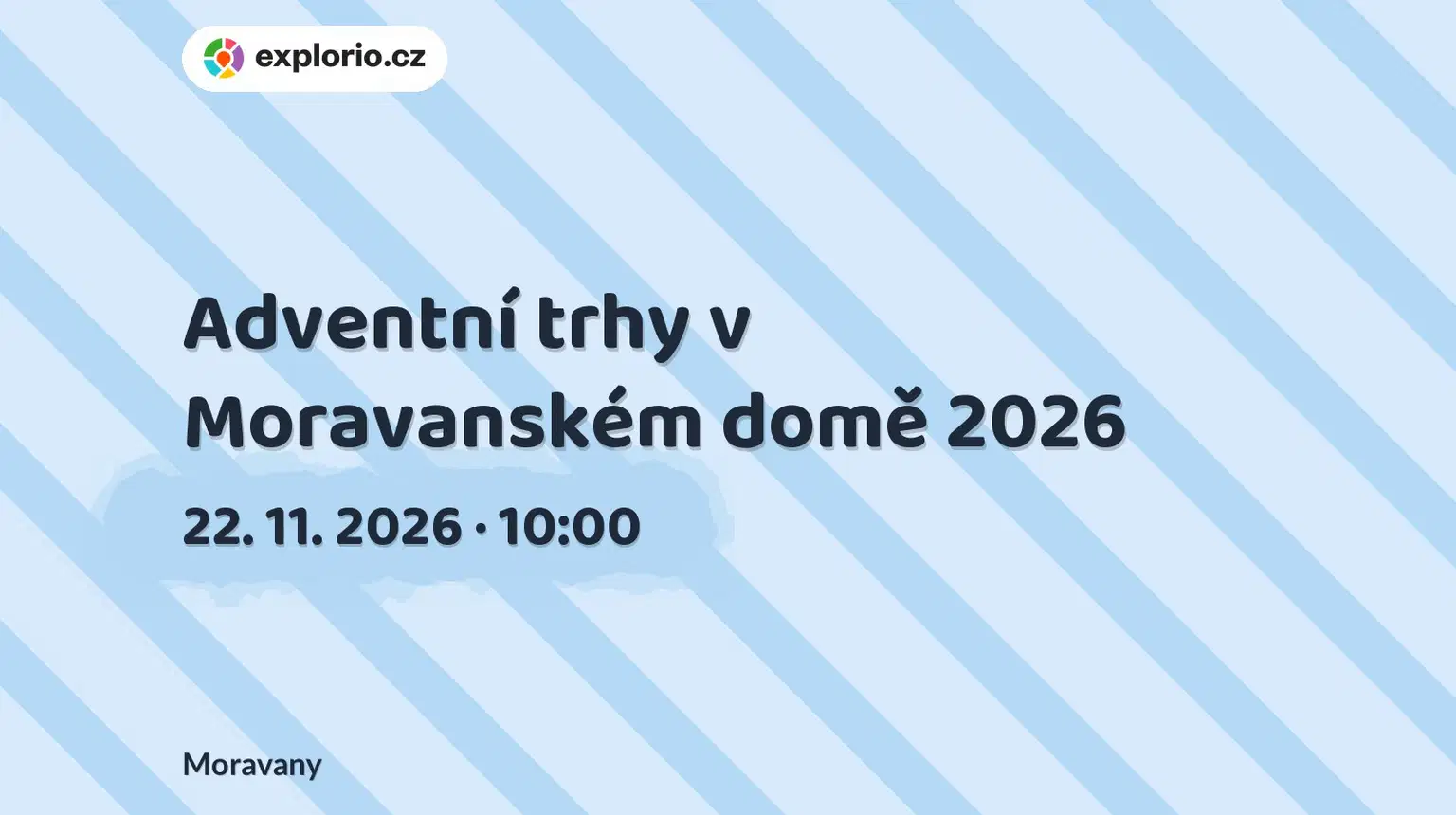 Adventní trhy v Moravanském domě 2026 – festivaly a Slavnosti, Moravany