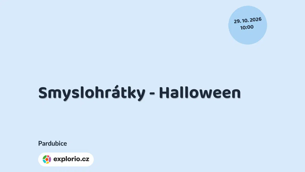 Smyslohrátky - Halloween – sport a Pohyb, Pardubice