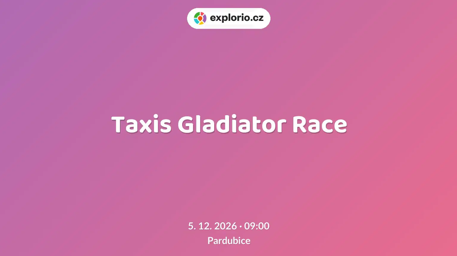 Taxis Gladiator Race – sport a Pohyb, Pardubice