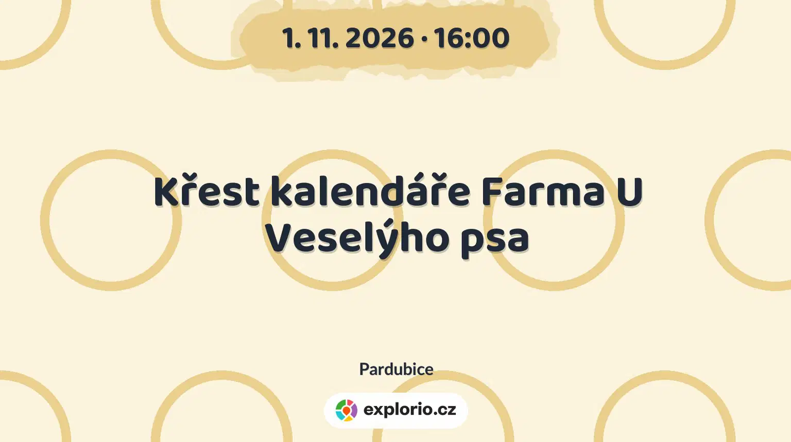 Křest kalendáře Farma U Veselýho psa – divadlo, Hudba a Kino, Pardubice