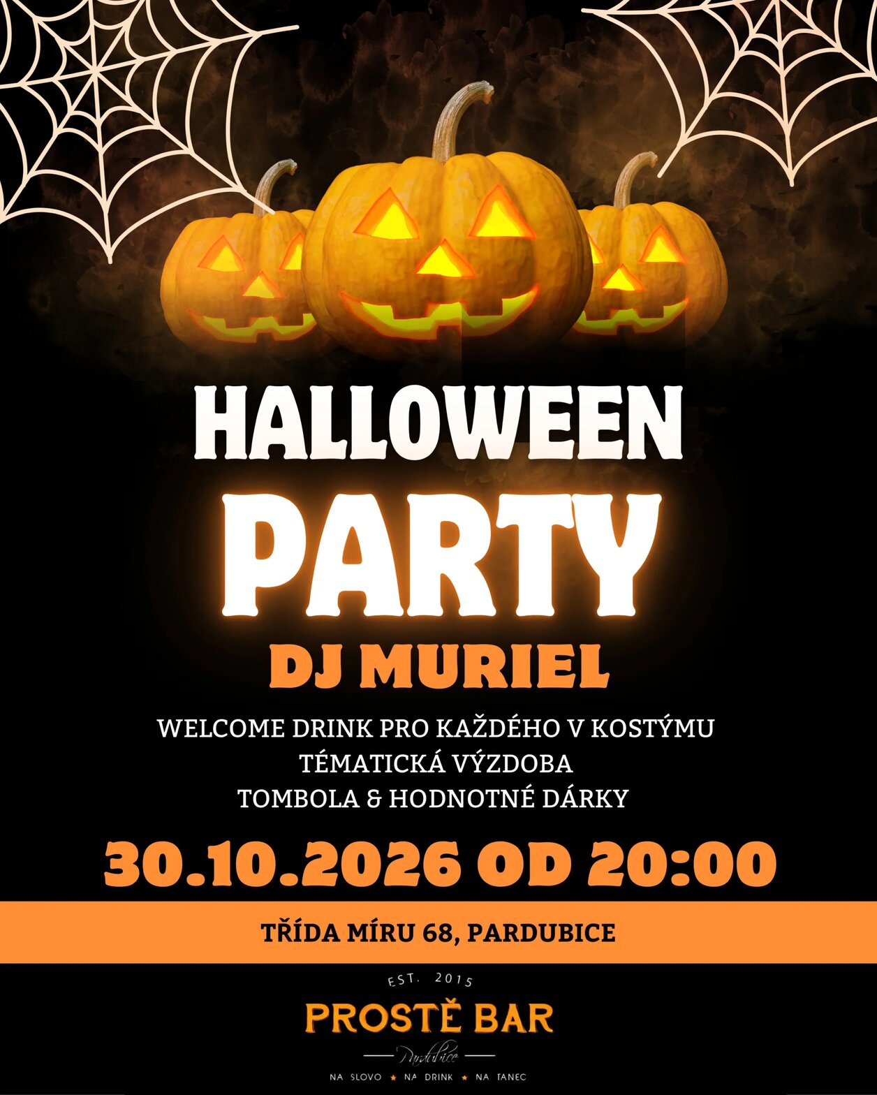Halloween party - DJ Muriel – divadlo, Hudba a Kino, Pardubice – fotka 2